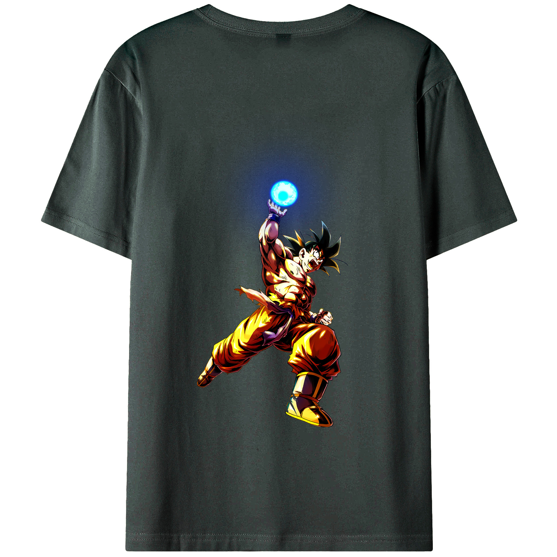 （画像用） ドラゴンボール 孫悟空（そん ごくう）Son Goku カカロット DRAGON BALL Kakarotto 綿100％ メンズ半袖Tシャツ（バックプリント） 通気性